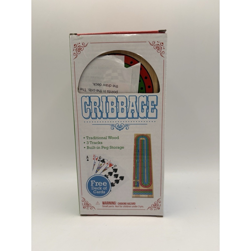 Brybelly Cribbage Wooden Board Game Set Traditional Classic 3 Tracks New